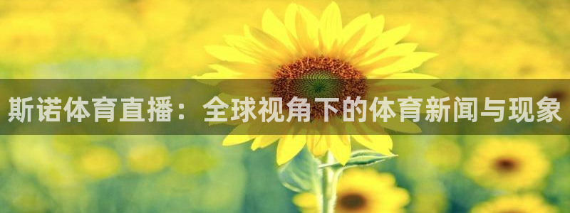 斯诺体育直播：全球视角下的体育新闻与现象